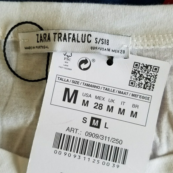 Zara- PARIS 'like, you know, whatever' t-shirt-NWT - Picture 4 of 5